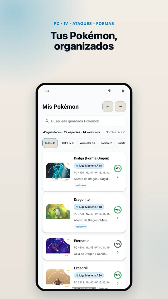 Mis Pokémon · NextCatch 2.0 · Android