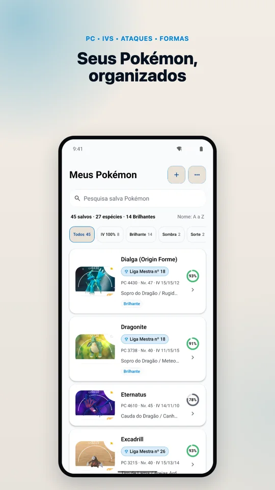 Meus Pokémon · NextCatch 2.0 · Android