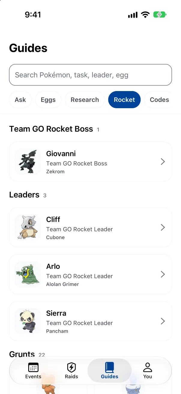 Team GO Rocket · NextCatch